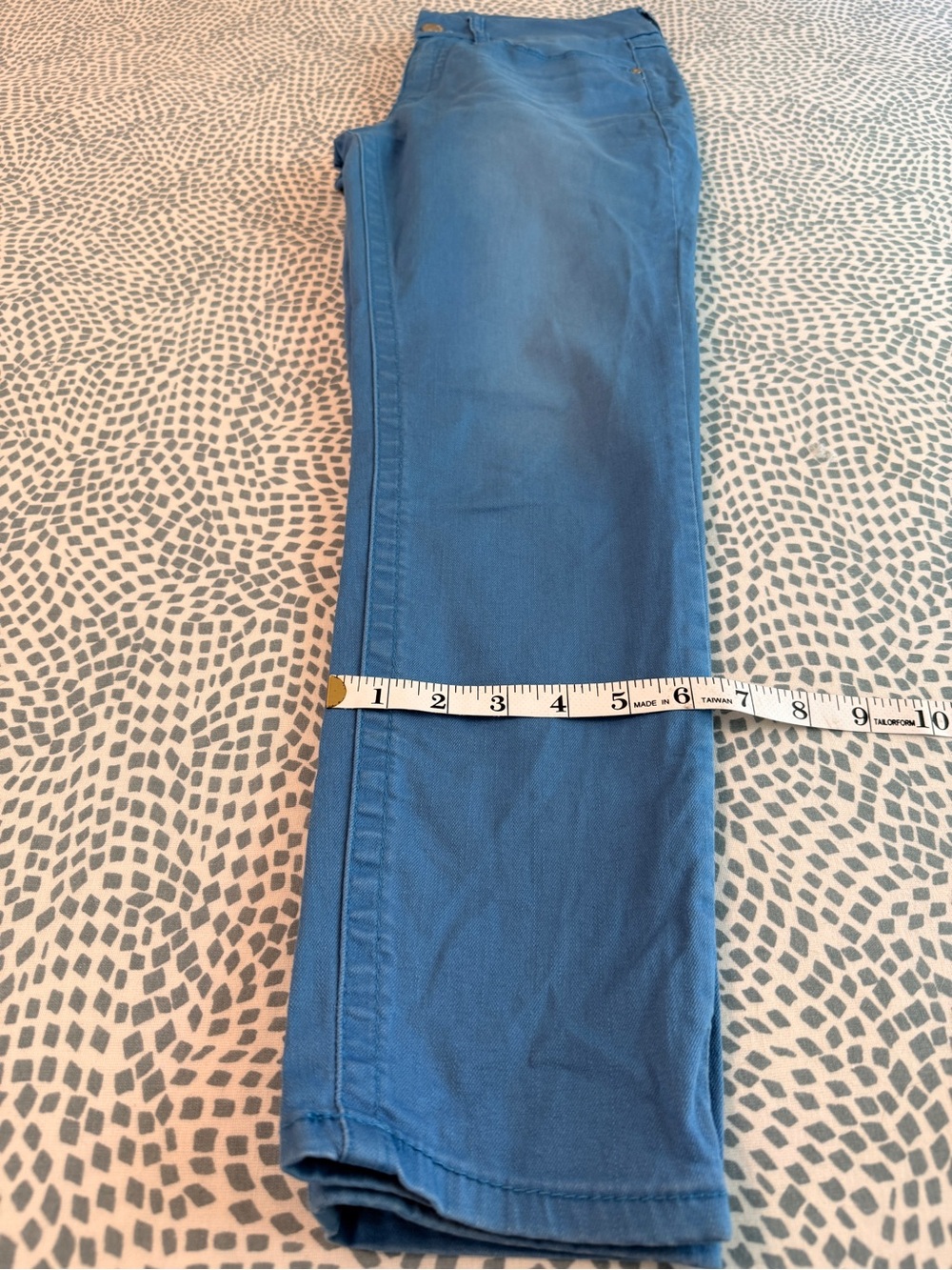 Seven7 Vibrant Blue Ankle Skinny Jeans Womens Mid Rise Denim - Picture 10 of 15